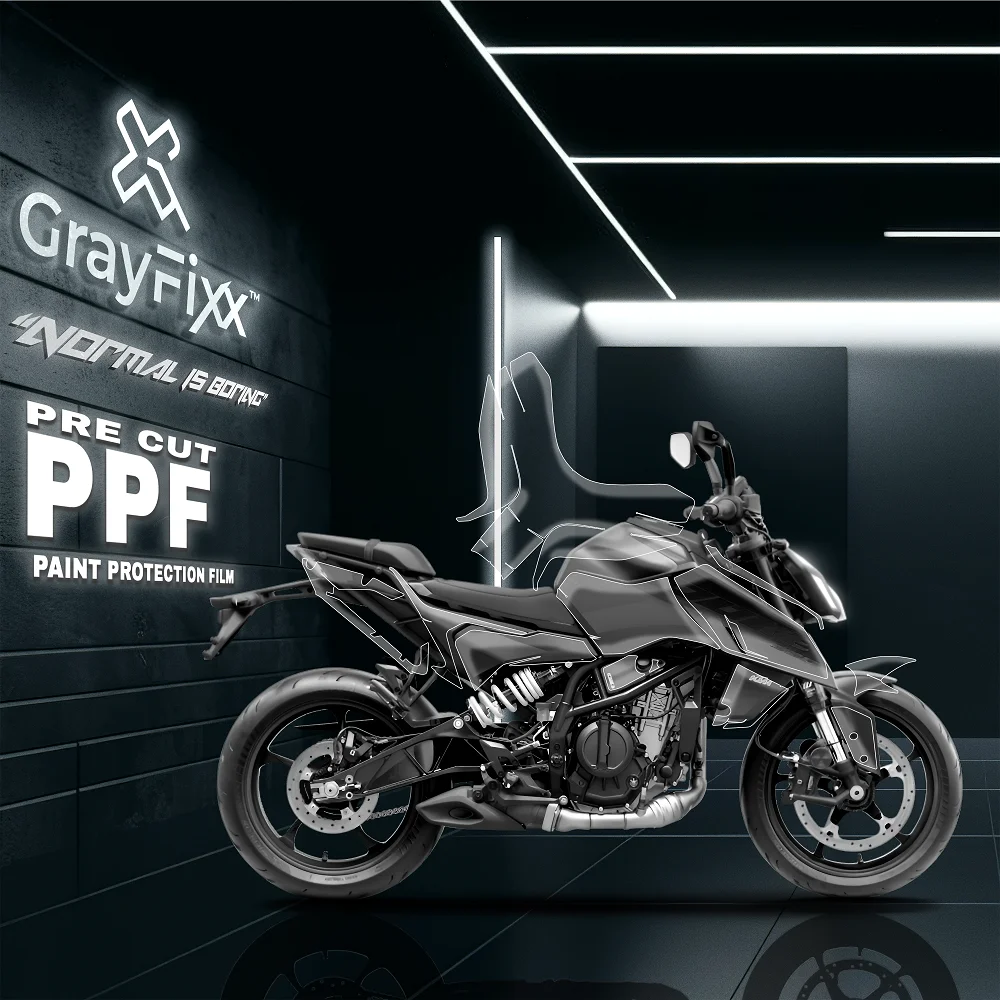 Pre-Cut PPF(Paint Protection Film) Compatible with Duke 390 Gen 3 | TPU(Thermoplastic Polyurethane), Water Proof, 3X Layer, Scratch Resistant
